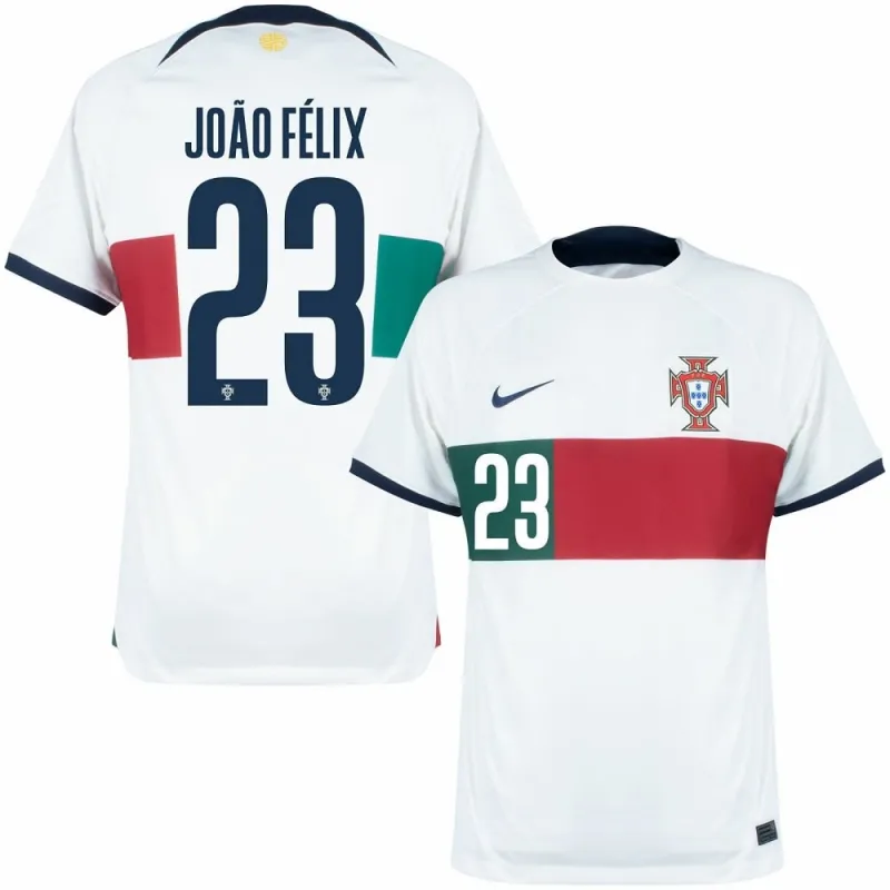 La maglia di trasferta della Coppa del mondo FIFA 2022 della Portogallo di João Félix - Bianca