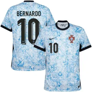 Bernardo. Camiseta de fuera de Portugal 2024/25 - Blanco