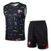 Portugiesisches 2024/25 Tanktop + Shorts - schwarzes Muster