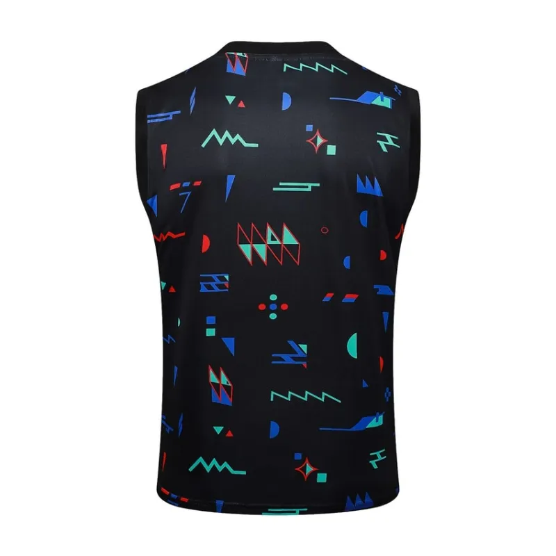 Portugiesisches 2024/25 Tanktop + Shorts - schwarzes Muster
