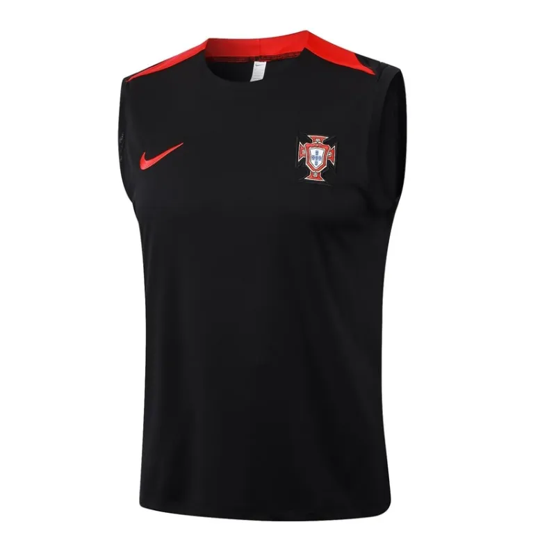 Portugiesisches 2024/25 Tanktop + Shorts - schwarz