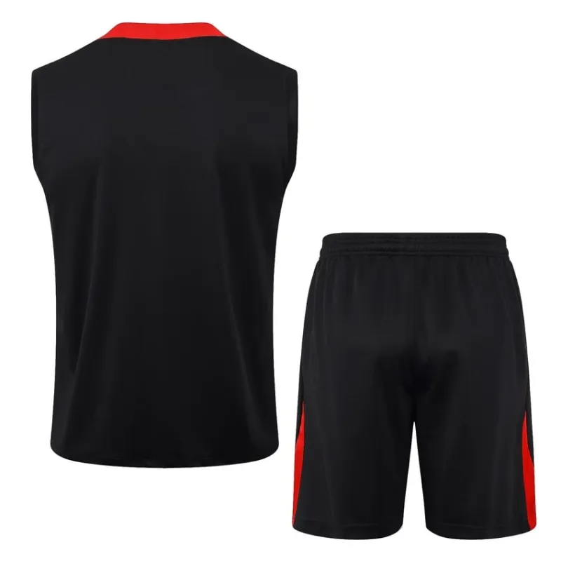 Portugiesisches 2024/25 Tanktop + Shorts - schwarz