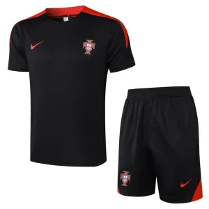 Portugiesisches 2024/25 Trainingsanzug + Shorts - schwarz