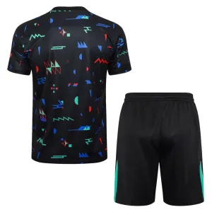 Portugiesisches 2024/25 Trainingsanzug + Shorts - schwarzes Muster