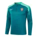 Ropa de deporte de manga larga + pantalones de Portugal 2024/25 - verde