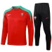 Ropa de deporte de manga larga + pantalones de Portugal 2024/25 - rojo