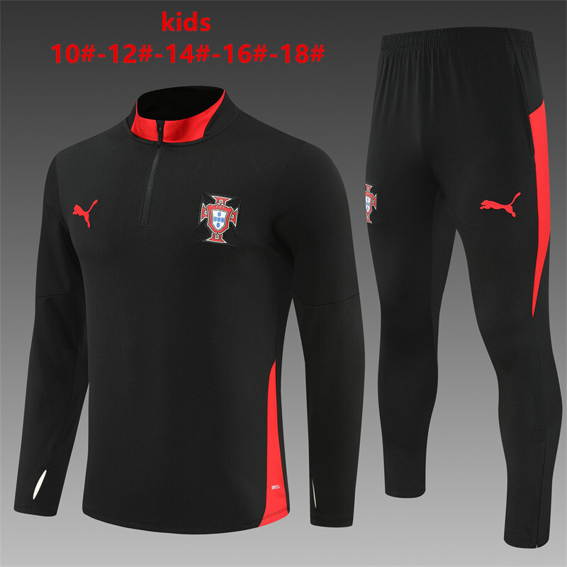 Portugal 2025/26 Kinder Sportanzug Schwarz