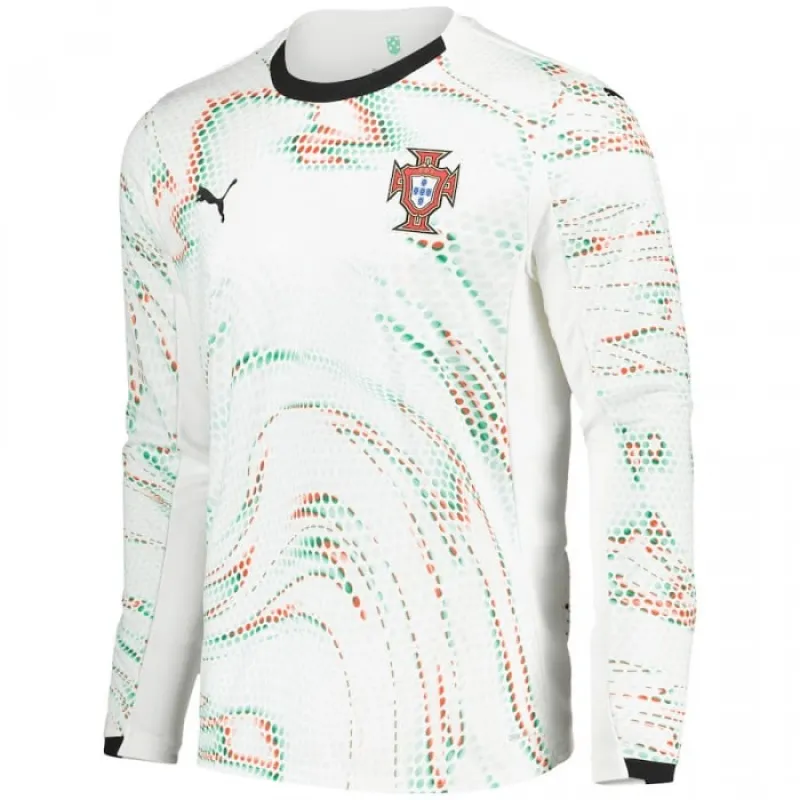 Portugal 2025/26 Auswärts-Trikot langarm - Weiß