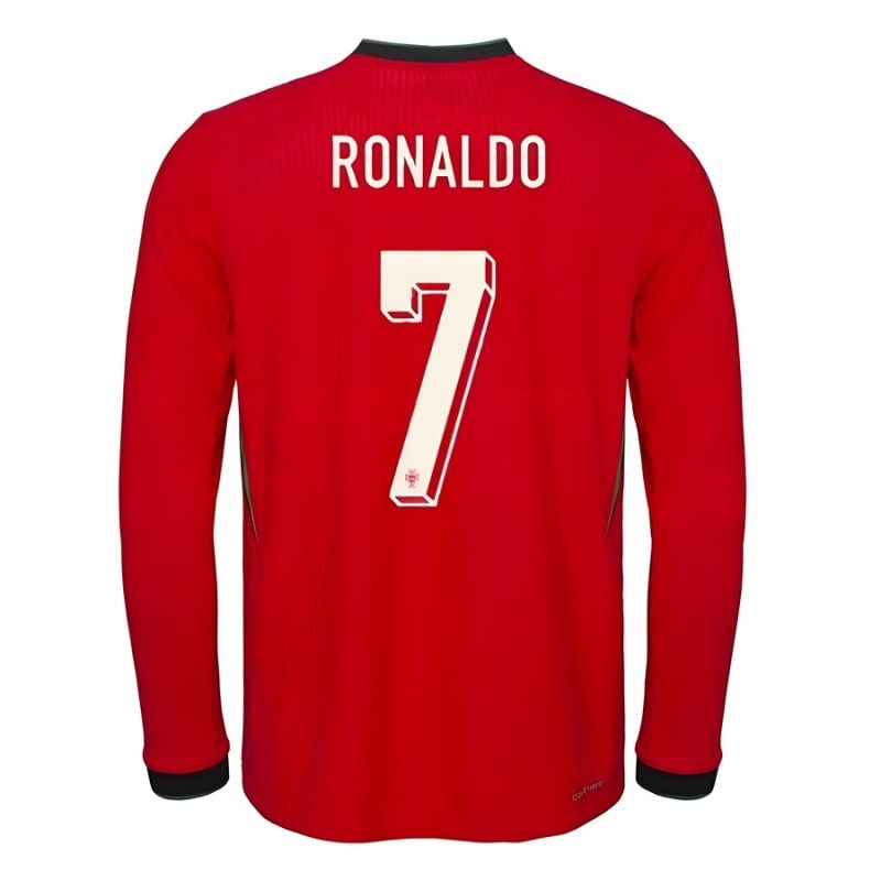 Portugal RONALDO 2025/26 Heimtrikot langarm - Rot