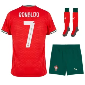 Portugal RONALDO Kinder-Kit 2025/26 Heim - Rot