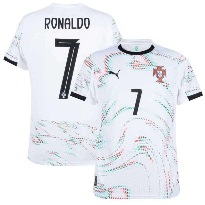 Portugal RONALDO Auswärts-Trikot 2025/26 - Weiß