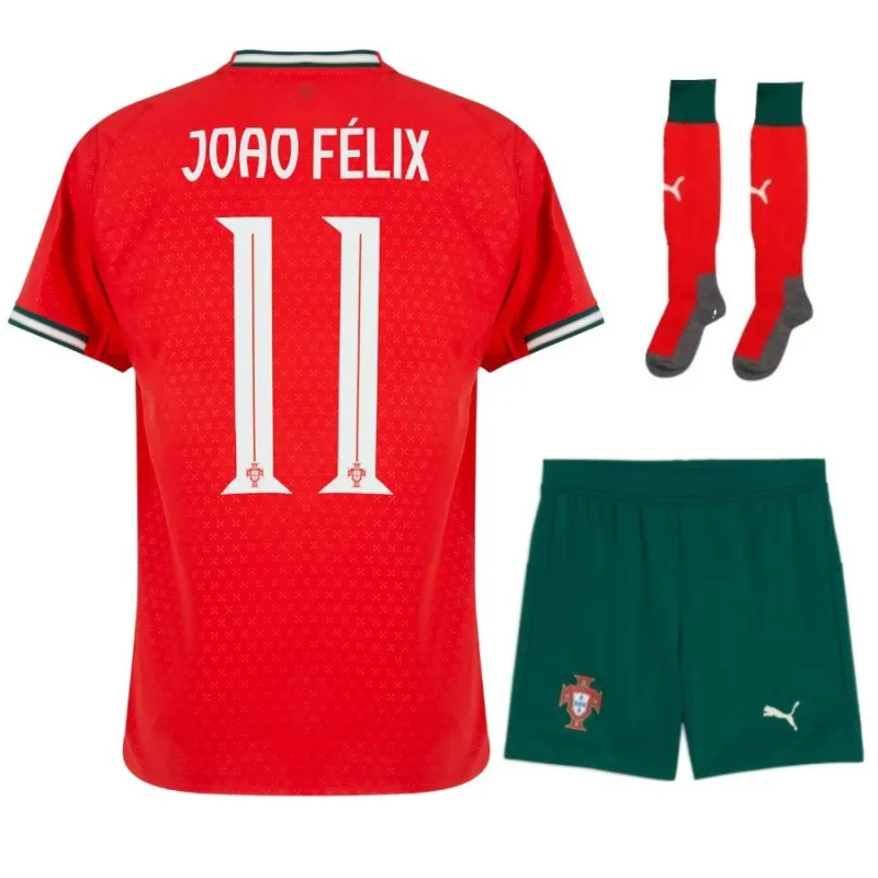 Portugal JOAO FÉLIX Kinder-Kit 2025/26 Heim - Rot