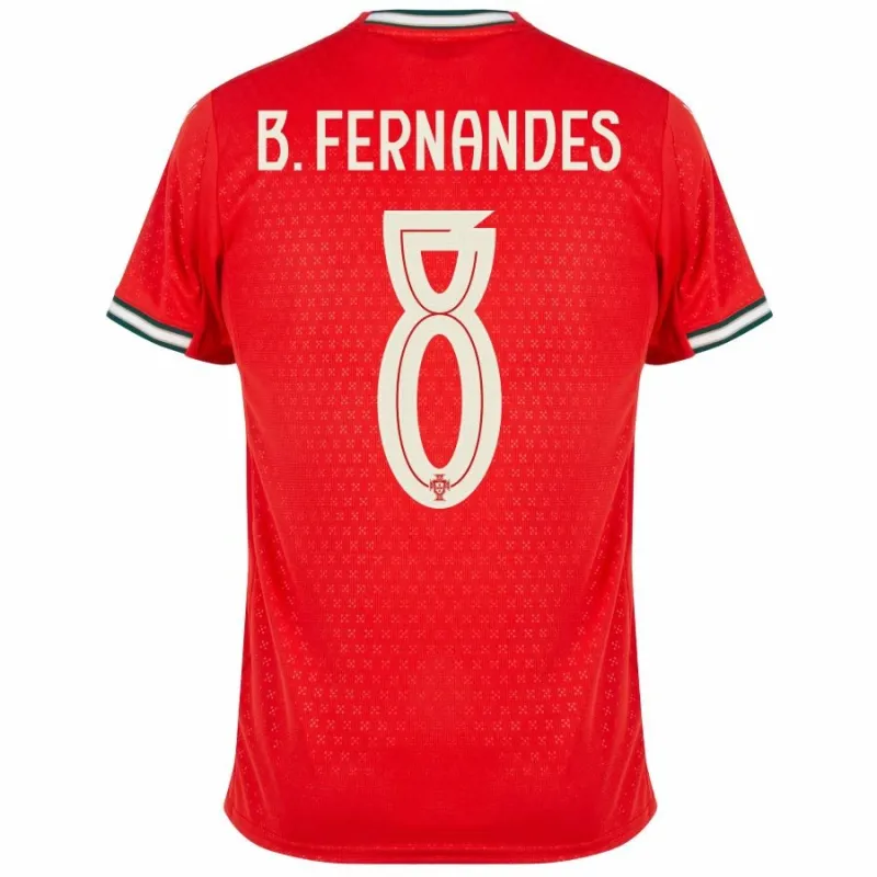 Portugal B. FERNANDES 2025/26 Heimtrikot - Rot