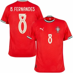Portugal B. FERNANDES 2025/26 Heimtrikot - Rot