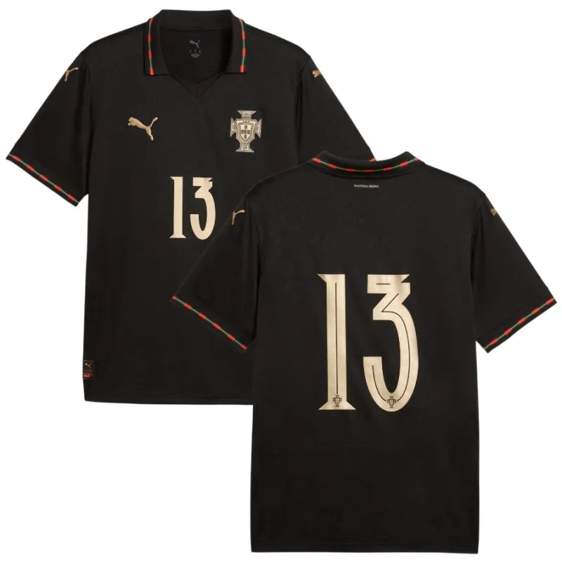 Portugal EUSÉBIO 2025/26 Sonderedition Kindertrikot - Schwarz