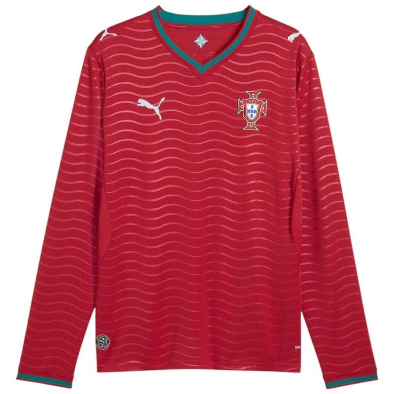 Maglia Portogallo Casa Maniche Lunghe Mondiali 2026/27