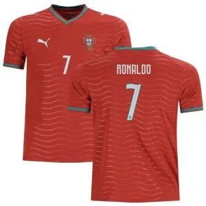 Portugal RONALDO Kids' Jersey 2026/27 Home - Red