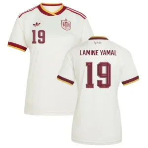 España LAMINE YAMAL 2026/27 camiseta visita mujer blanca