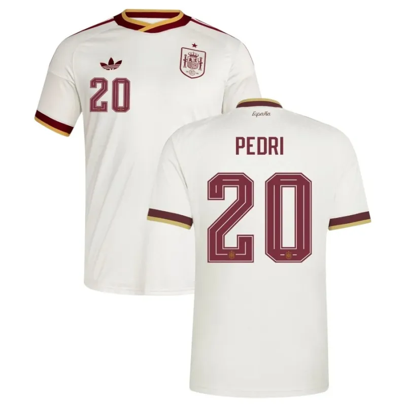 Spain PEDRI 2026/27 away jersey white