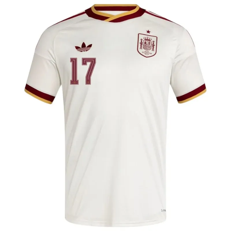Spain WILLIAMS JR 2026/27 away jersey white