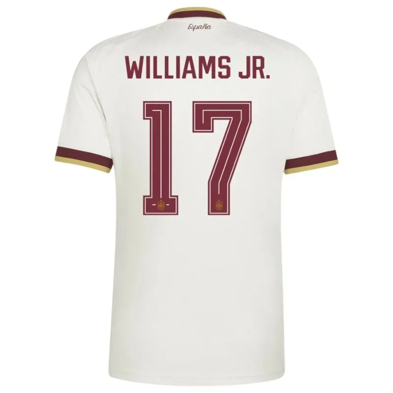 Spain WILLIAMS JR 2026/27 away jersey white