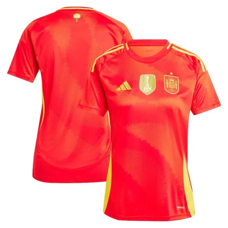 Spagna 2024/25 Casa Maglia Tifoso Donna - Rossa
