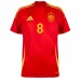 Ensemble de maillot principal pour enfants de l'Espagne de Pedro 2024/25 - Rouge