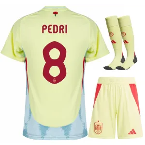 Conjunto de camisa de campo para niños de España de Pedro 2024/25 - Amarillo