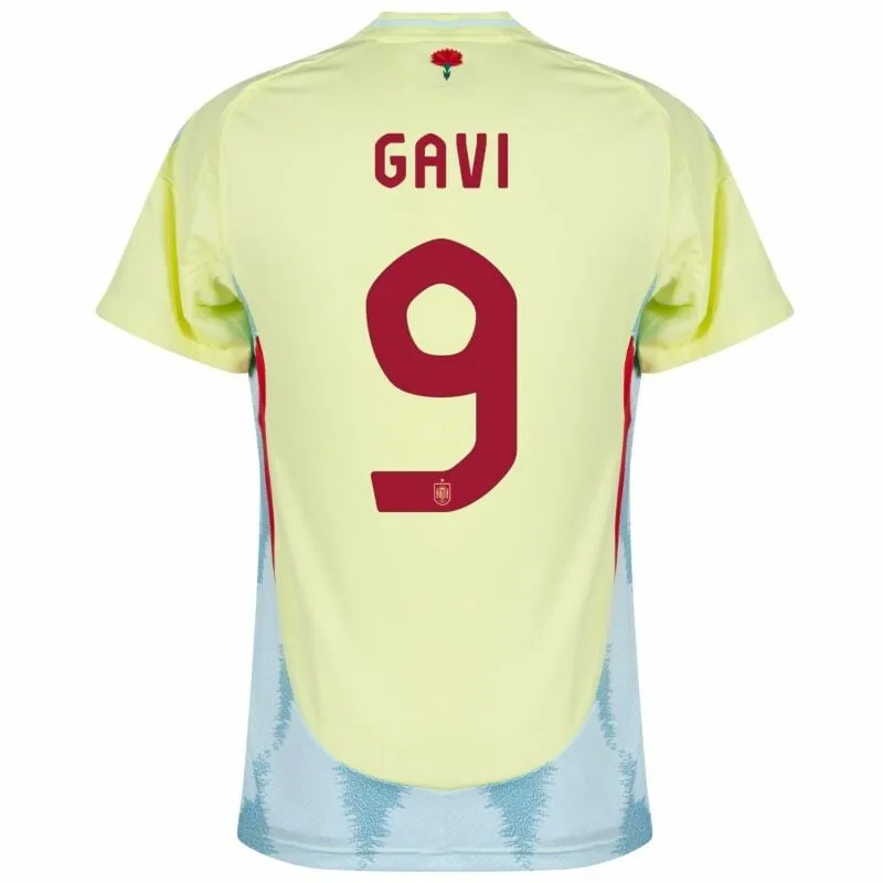 Conjunto de camisa de campo para niños de España de Gavi 2024/25 - Amarillo