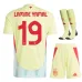 Conjunto de camisa de campo para niños de España de Yamal 2024/25 - Amarillo