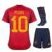 Pedri's Spanisches Heim-Kinder-Trikot 2023/24 - Rot