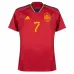 Morata's Spanisches Heimtrikot für die FIFA Weltmeisterschaft 2022 - Rot