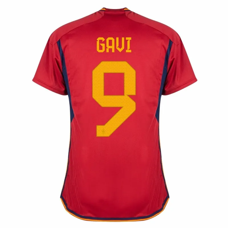 Gavi's Spanisches Heimtrikot für die FIFA Weltmeisterschaft 2022 - Rot