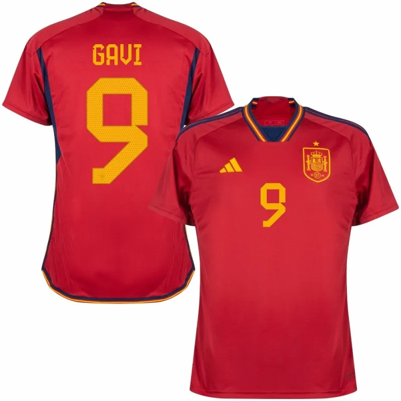 Gavi's Spanisches Heimtrikot für die FIFA Weltmeisterschaft 2022 - Rot