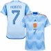 Morata. Maglia d'esterno della Spagna per la Coppa del mondo FIFA 2022 - Blu