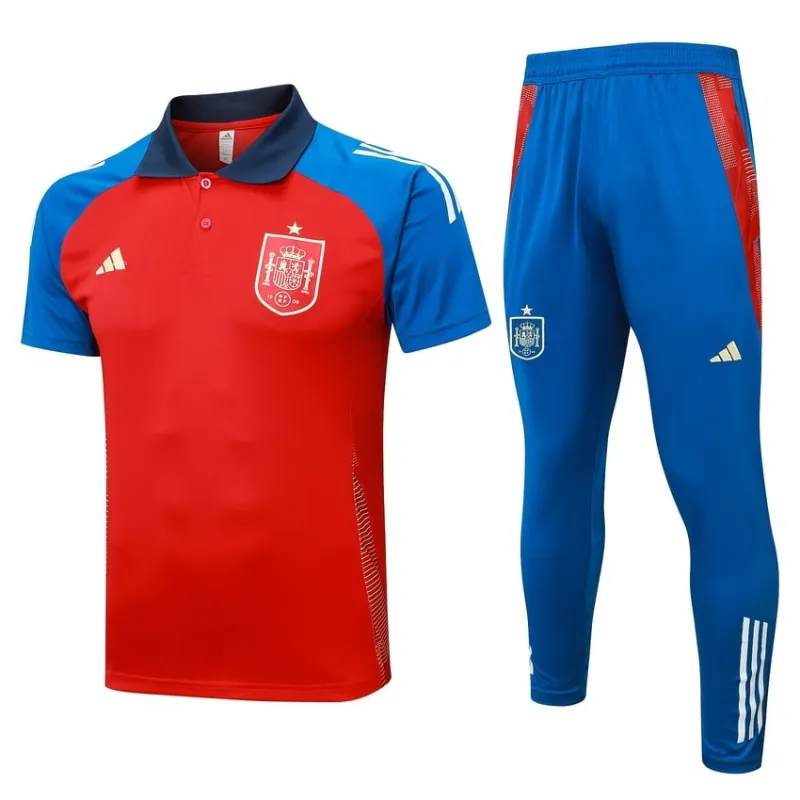 Ropa deportiva POLO española 2024/25 + pantalones - rojo