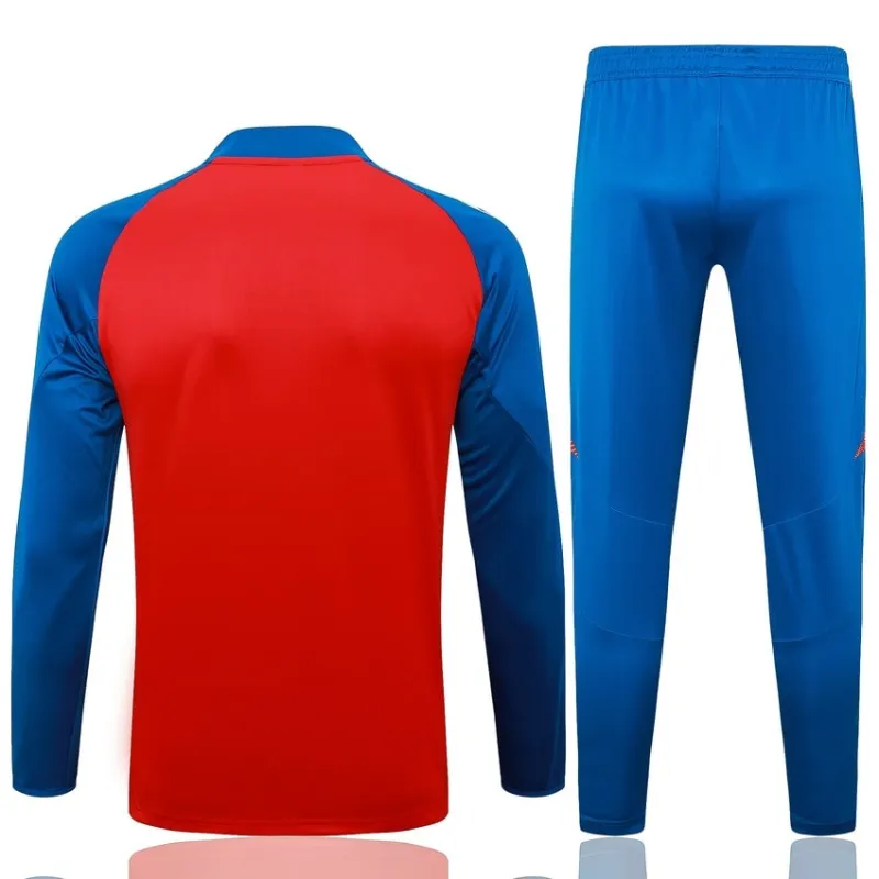 Spanische Langarm-Sportkleidung + Hosen 2024/25 - rot