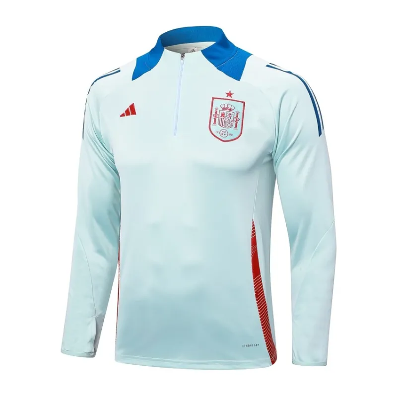 Spanische Langarm-Sportkleidung + Hosen 2024/25 - weiß