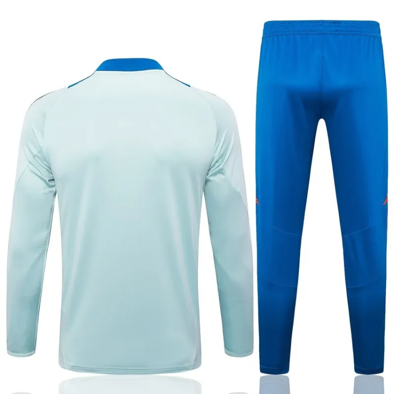 Spanische Langarm-Sportkleidung + Hosen 2024/25 - weiß