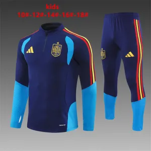 Spanien 2026/27 Kinder Sportanzug blau