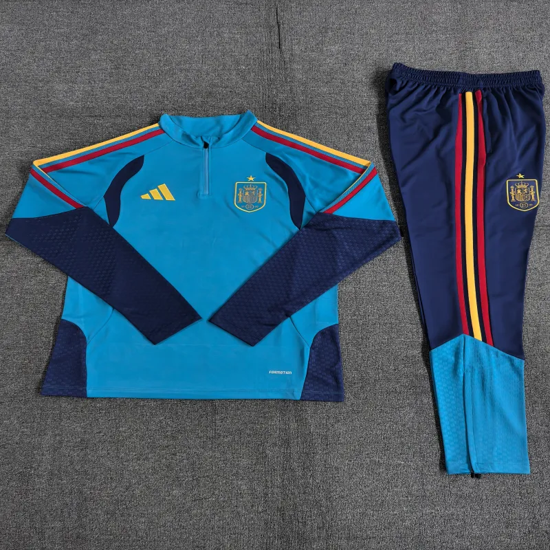 Spagna 2026/27 Set Sportivo Bambino blu