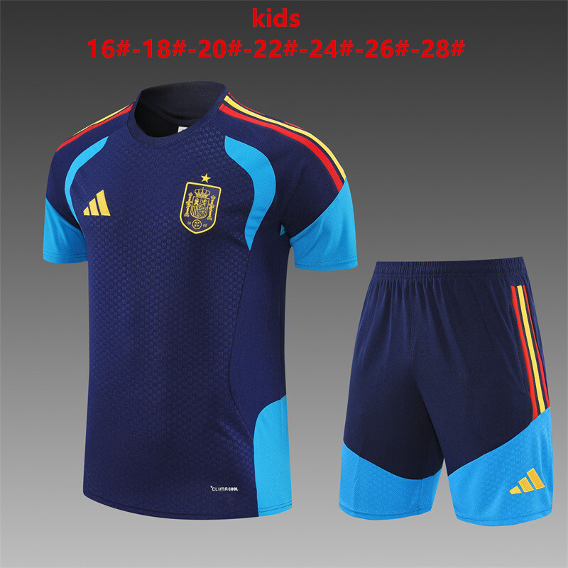 Espagne 2026/27 Ensemble Entraînement Enfan bleu