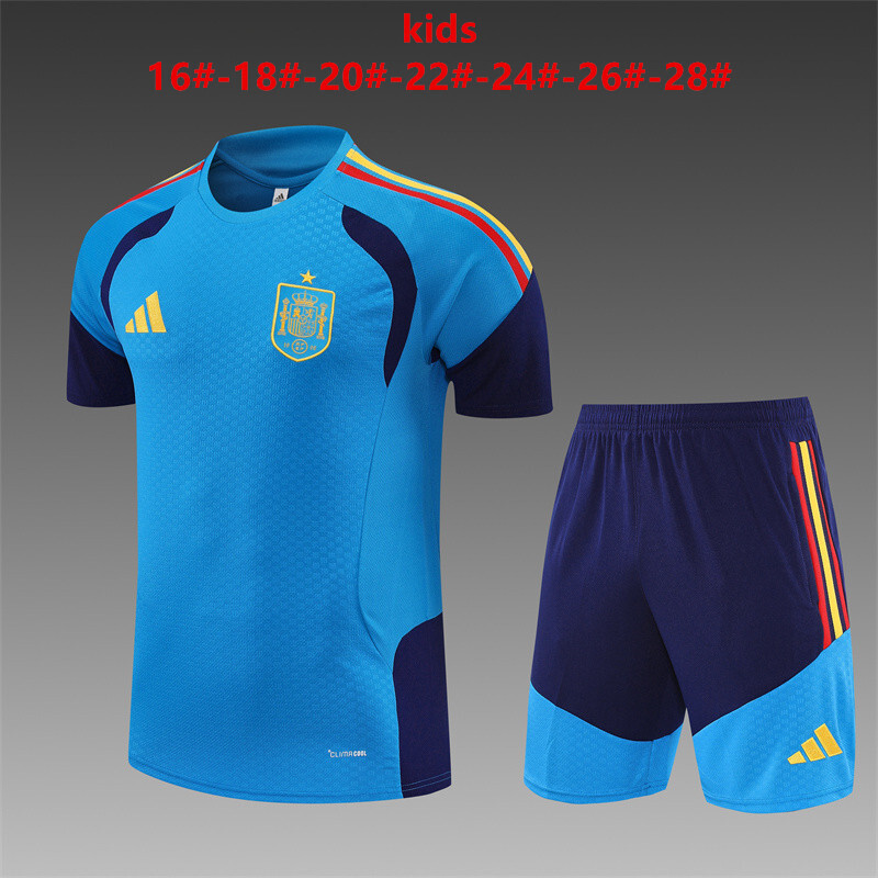 Spanien 2026/27 Kinder Trainingsanzug blau