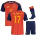 Conjunto Local Infantil España WILLIAMS JR 2026/27 - Rojo