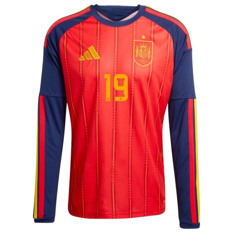Camiseta local manga larga España LAMINE YAMAL 2026/27 - Roja