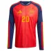 Maglia casalinga maniche lunghe Spagna PEDRI 2026/27 - Rossa