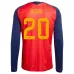 Maglia casalinga maniche lunghe Spagna PEDRI 2026/27 - Rossa