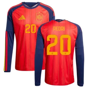 Maillot domicile manches longues Espagne PEDRI 2026/27 - Rouge