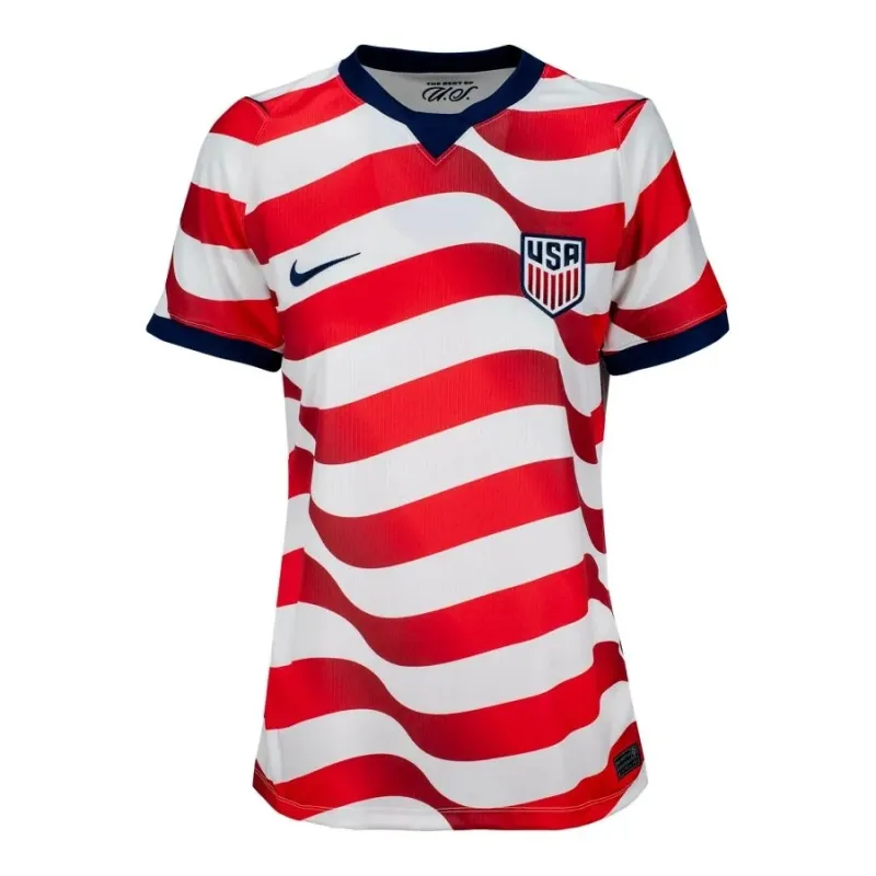 USA 2026/27 Camiseta Mujer Local Roja Blanca