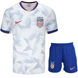 Maillot + Short enfant domicile de l'équipe nationale des États-Unis 2025/26 - Blanc